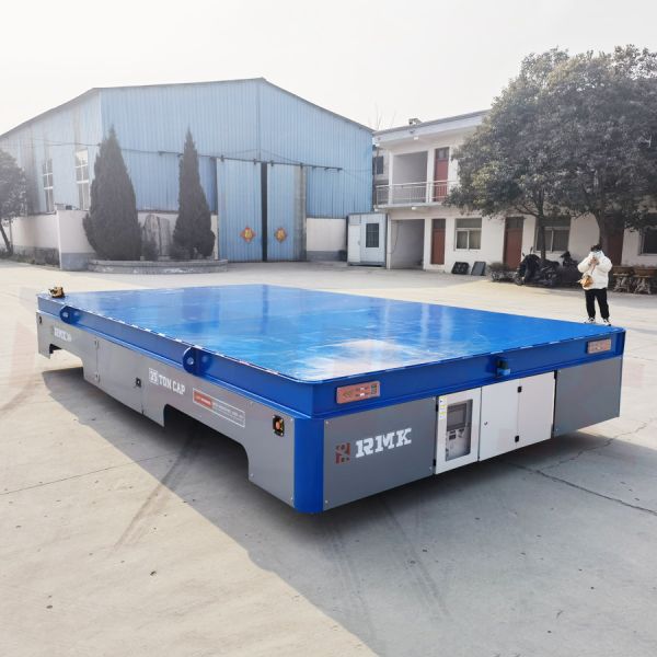 Steel Coil Motorized Transfer Trolley Steerable 30 Tons