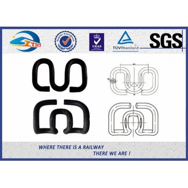 Spring Steel 60Si2MnA Elastic SKL Clip Black Oiled Tension Clamp OEM