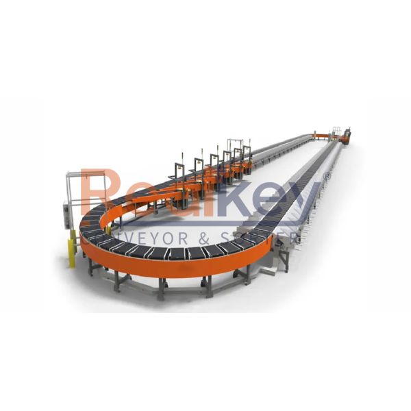 Automatic Cross Belt Sorter Flexible High Performance For Express Logistics