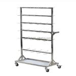 Stainless Steel SMT Reel Shelving Trolley ESD SMT Reel Storage Cart with best