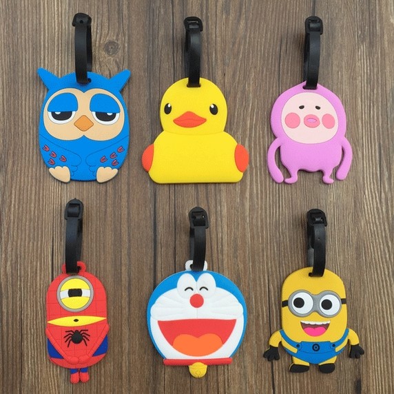 Travel Goods Silicone Custom Rubber Luggage Tag Wholesale