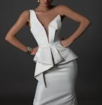 Small Moq Clothing Manufacturers Women'S Off The Shoulder Split Hem Bodycon