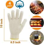 BBQ Oven Bread Baking Cotton Heat Resistant Gloves For Baking Insulated