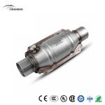 Universal 2.25" Inlet/Outlet Euro V Catalytic Converter Metallic Exhaust