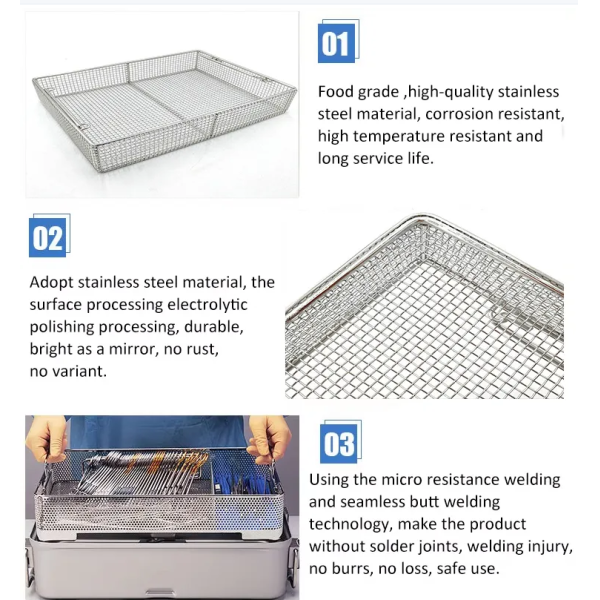 OEM Design New Home Stainless Steel Fast Food Bakery Bread Egg Storage Basket