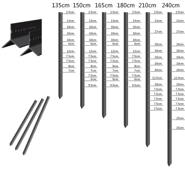 Australian/NZ Style Cheap Y posts/galvanized and Black bitumen coated Star