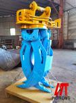 4-30 Ton Eccentric Pin Excavator Rotating Grapple For Stone