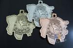 Novelty Custom Bespoke Running Medals Zinc Alloy , Iron , Brass Material