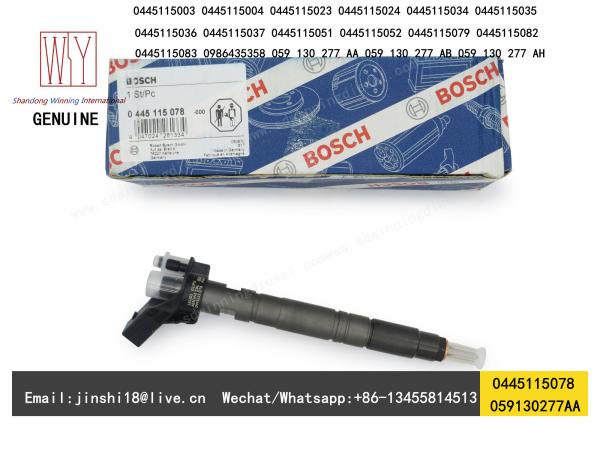 Bosch Genuine Piezo Fuel Injector 0445115078, 0445115079, 0445115051, 0445115052