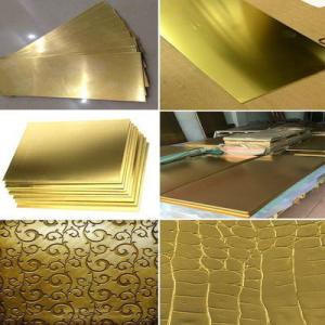 Wholesale 2&quot; Copper Alloys 3600 405 411 425 450 462 ASTM OFHC C10100 Brass Sheet Plate Coil 0.3mm from china suppliers