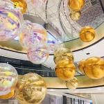 Shiny Reflective Giant Inflatable Mirror Balloon Gold Silver Color 40cm 50cm