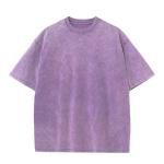 Wash Vintage Distressed Blank T Shirts Men'S Acid Wash T-Shirt Women