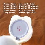 Silicone Puppy Deer Rabbit DIY Creative Animal Kids LED Night Light with Button