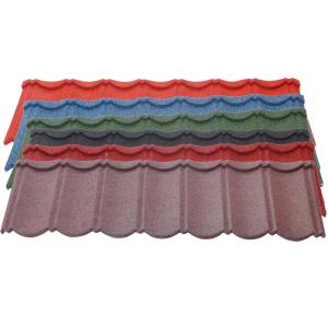 Wholesale BOND TILE RAINBOW TILE Construction Stone Coated Steel Roofing Tile for Villa Building from china suppliers