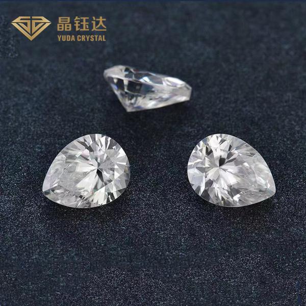 1.0ct 1.5ct 2.0ct IGI Certified Pear Cut Synthetic Loose Diamonds For Wedding