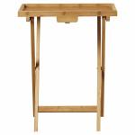 2017 new arrival folding bamboo snack tray table