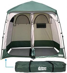 Wholesale Shower Shelter – Giant Portable Outdoor Pop UP Camping Shower Tent Enclosure – Changing Room – 2 Rooms – Instant from china suppliers
