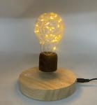 round base wireless magnetic levitation desk lamp light night bulb
