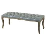 2018 wholesale modern living room furniture bench ottoman with stainless steel