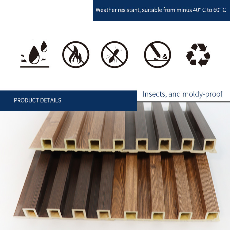 Factory Price Indoor Waterproof Water Proof Wood Composite Wall Louvers Exterior WPC Decorative Wall Panels