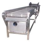 Industrial Flat Top Chain Conveyor Belt System Aluminium Roller Track
