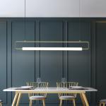 Modern Restaurant Chandelier Minimalist Bar Restaurant Indoor Rectangular