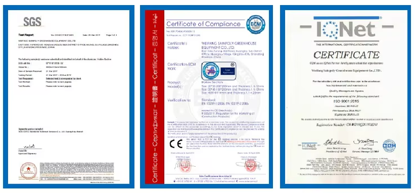 Venlo Multi Span Custom Glass Greenhouse For Vegetables Farming Growing