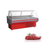 Butcher Refrigerated Meat Display Case With Rear Sliding Glass Door