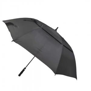 China Windproof Double Layer Pongee Automatic Golf Umbrella For Men on sale