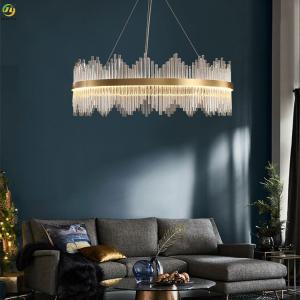 Wholesale E14 Iron Electroplating Crystal Nordic Pendant Light For Home Art Baking Paint Gold from china suppliers