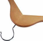 handcrafted Wooden Suit Hangers Smooth Finish Solid Wood Coat Hanger