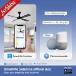 Modern Ceiling Fan With Light Silent Motor Energy Saving Home Decoration