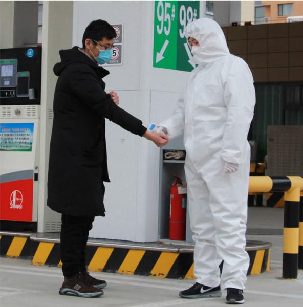 CE Medical Disposable Protective Suit Isolation Clothing Safety Equipment