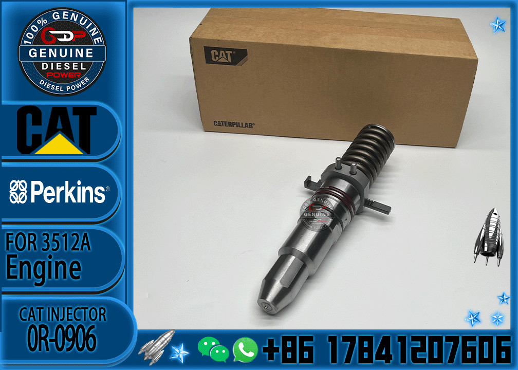 common rail injector Assy injector 6I-3075 7C-4184 0R-0906 engine components 6I3075 7C4184 0R0906 For Caterpillar 3500A