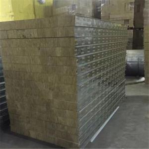 Wholesale 100mm rock wool sandwich panel use as industrial kiln board resistant fire more than 150 minutes from china suppliers