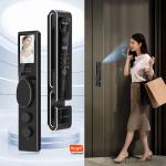 Face Recognition Video Intercom Door Lock Tuya Smart Glass Door Lock