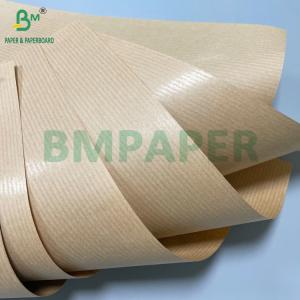 Wholesale Virgin Wood Pulp 30GSM to 120GSM Unbleached MG Ribbed Kraft Wrapping Paper from china suppliers