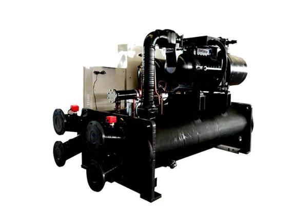 Double Compressor Water Chiller Units , Hermetic Screw Throttle Water Cooled