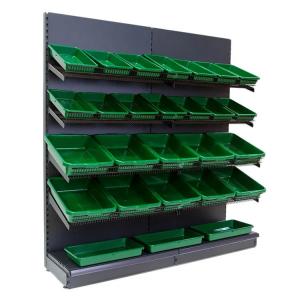 China Supermarket Fruit Vegetable Rack For Store Single Sided Heavy Duty on sale
