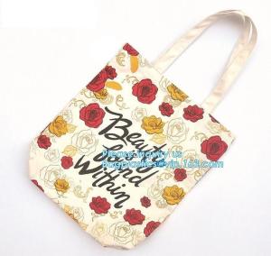 Wholesale 10 Oz Tote Reusable Eco Bags Handled Style , Cotton Zipper Shopping Bag from china suppliers