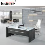 Commercial Officeworks Glass Desk For CEO Executive Office Room