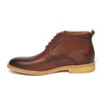 Brown Anti Odor Lace Up Mens Leather Casual Boots