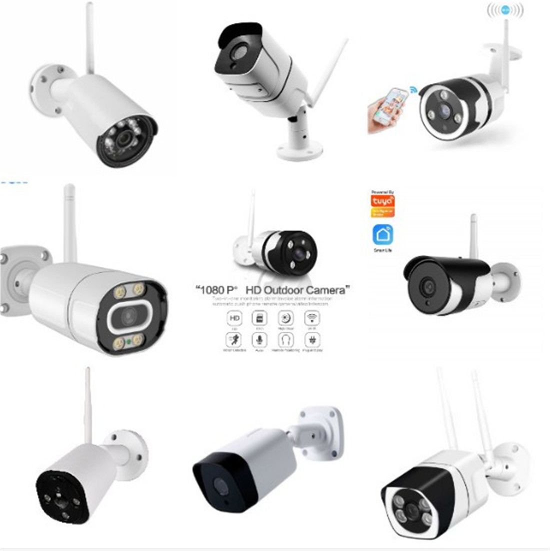 2MP Outdoor Smart Wireless WIFI AI alarm camera, Joyfa security(JY-B022-2MP)