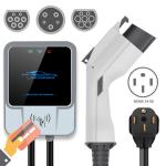 40A 48A 50A Wallbox EVSE SAE J1772 12KW US Electric Car Charger 9.6KW RFID 40