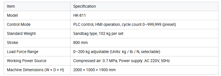 Office Chair Backrest Cyclic Durability Testing Machine BIFMA X5.1 Standard Pull Fatigue Tester