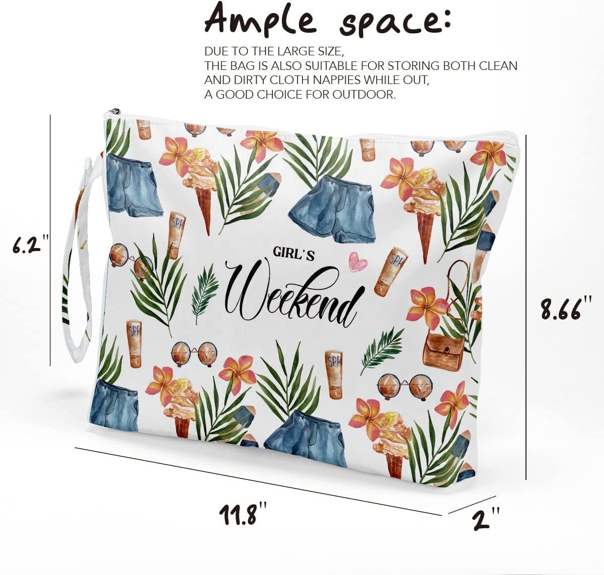 Factories sell cotton makeup bags across the border for good storage