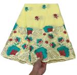 wholesale 100% cotton fabric embroidery cotton fabric voile lace senegal cotton