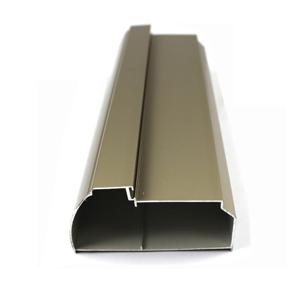 Quality Champagne Color Aluminum Curtain Wall Profile T5 For Building Materials for sale