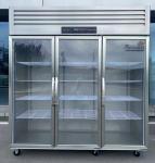 Commercial Kitchen Display Cooling Cabinets with 3-Door Reach-in Refrigerator