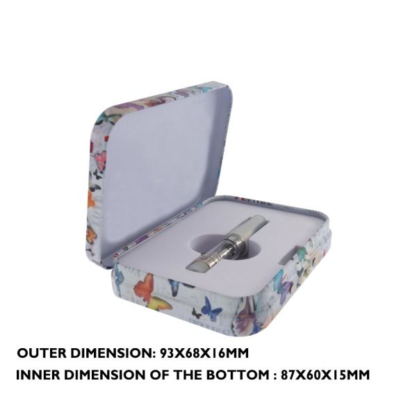 Child Resistant Tin Box for Vapes CR Hinged-Lid Metal Tin Case